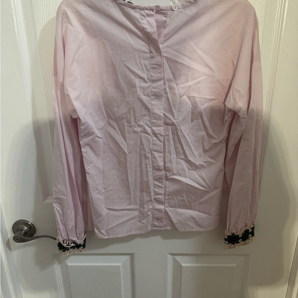 Paul & Joe Sister Pink Long Sleeve Women's Top Elegant Chic - Picture 4 of 7